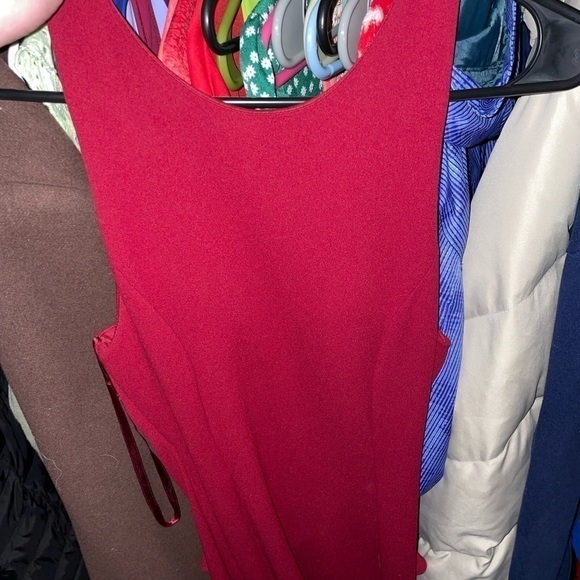 𝅺Stunning Ball Dress, Wine Red, Sequin Hearts - Picture 11 of 12